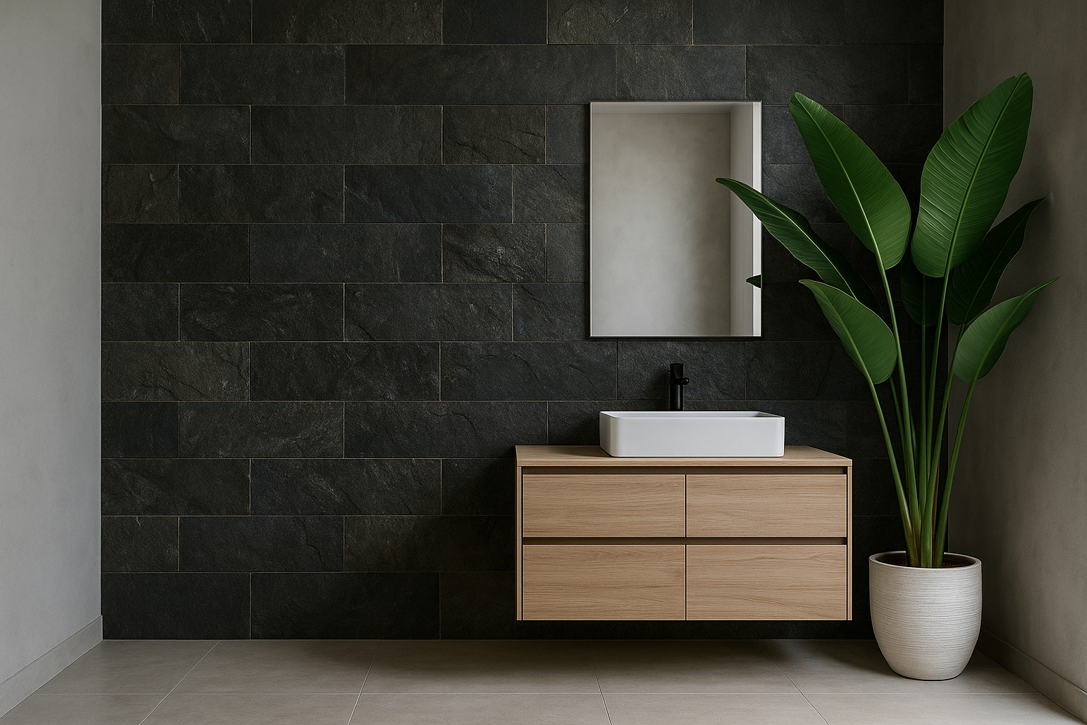 Baños de lujo con cerámica moderna